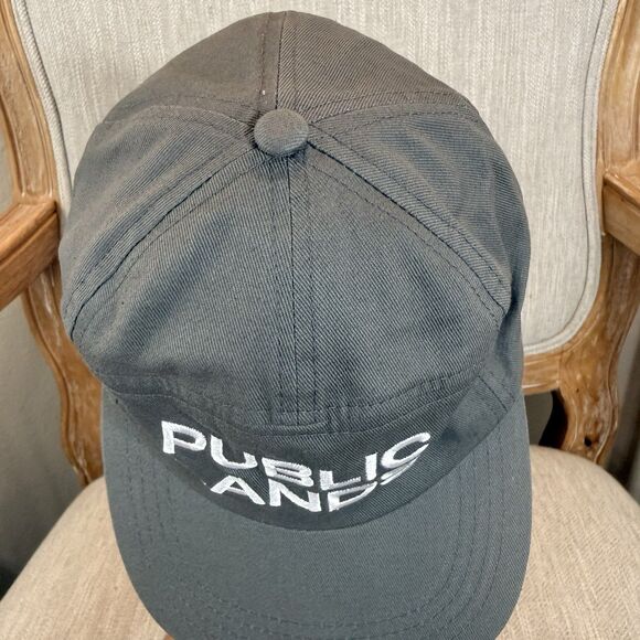 New Boco Gear Public Lands Hat Cap Gray 7 Panel Adjustable Strap 100% Cotton - Picture 8 of 12